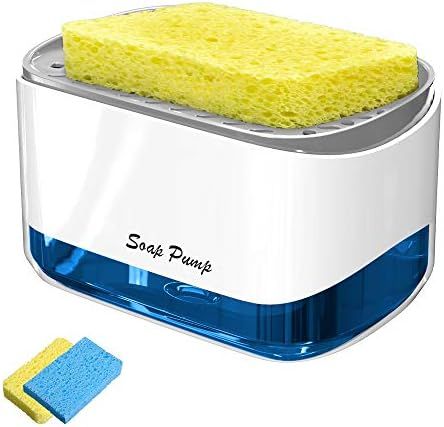 Диспенсер для миючого засобу з підставкою для губки Soap Pump & Sponge Caddy