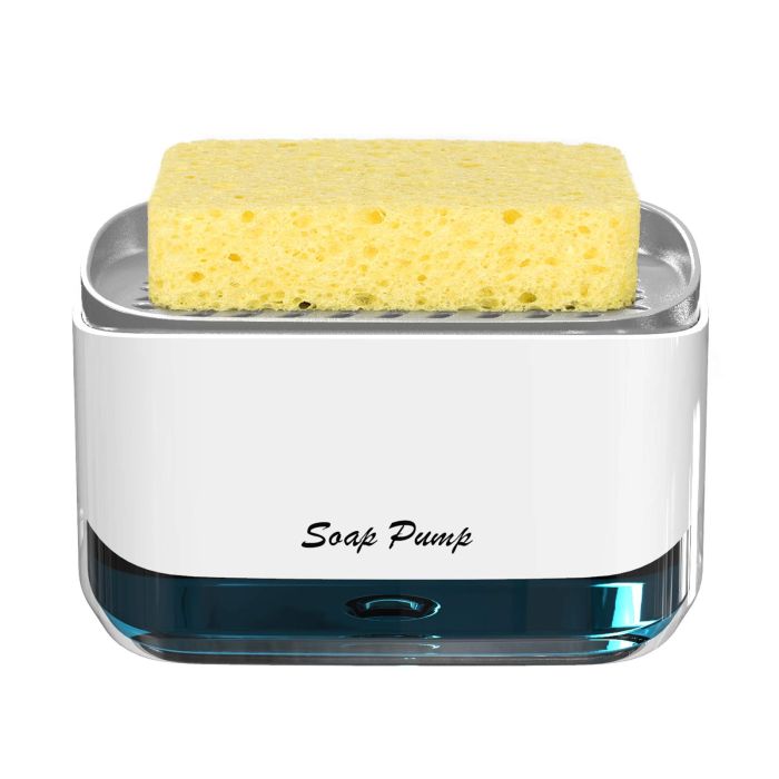 Диспенсер для миючого засобу з підставкою для губки Soap Pump & Sponge Caddy
