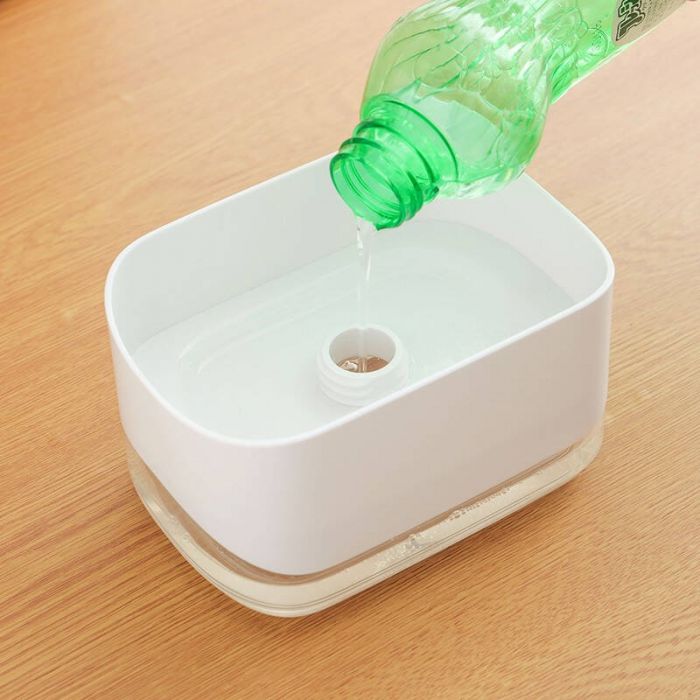 Диспенсер для миючого засобу з підставкою для губки Soap Pump & Sponge Caddy