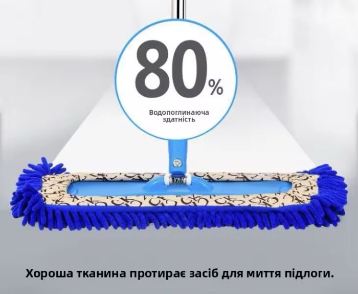 Насадка на швабру універсальна на гумці, прошита та вологовбираюча, 50 см 