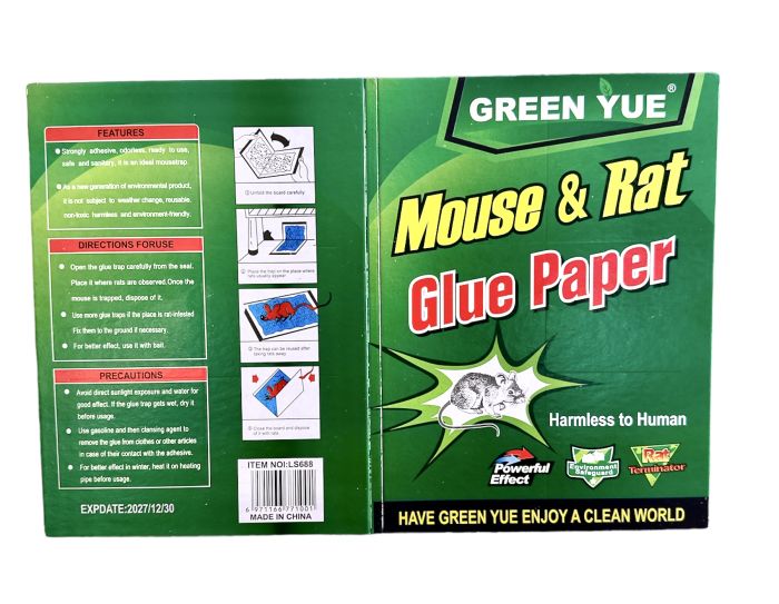 Клейова пастка для мишей та гризунів GREEN YUE Mouse & Rat 21 х 16 см