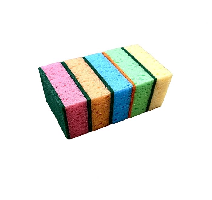 Губки для миття посуду з піноефектом, мочалки для посуду PERFECT SPONGE 5 штук 
