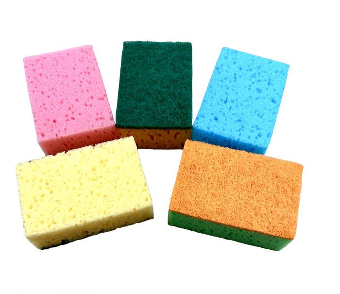 Губки для миття посуду з піноефектом, мочалки для посуду PERFECT SPONGE 5 штук 